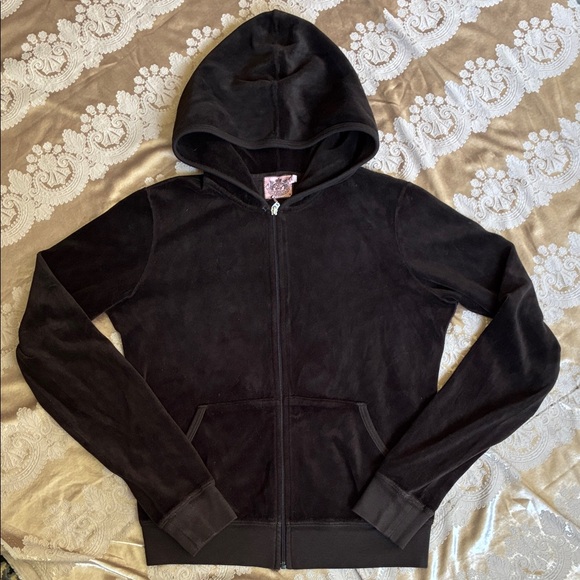 Juicy Couture Brown Hoodie with Gold and Pink Accents - Picture 3 of 4